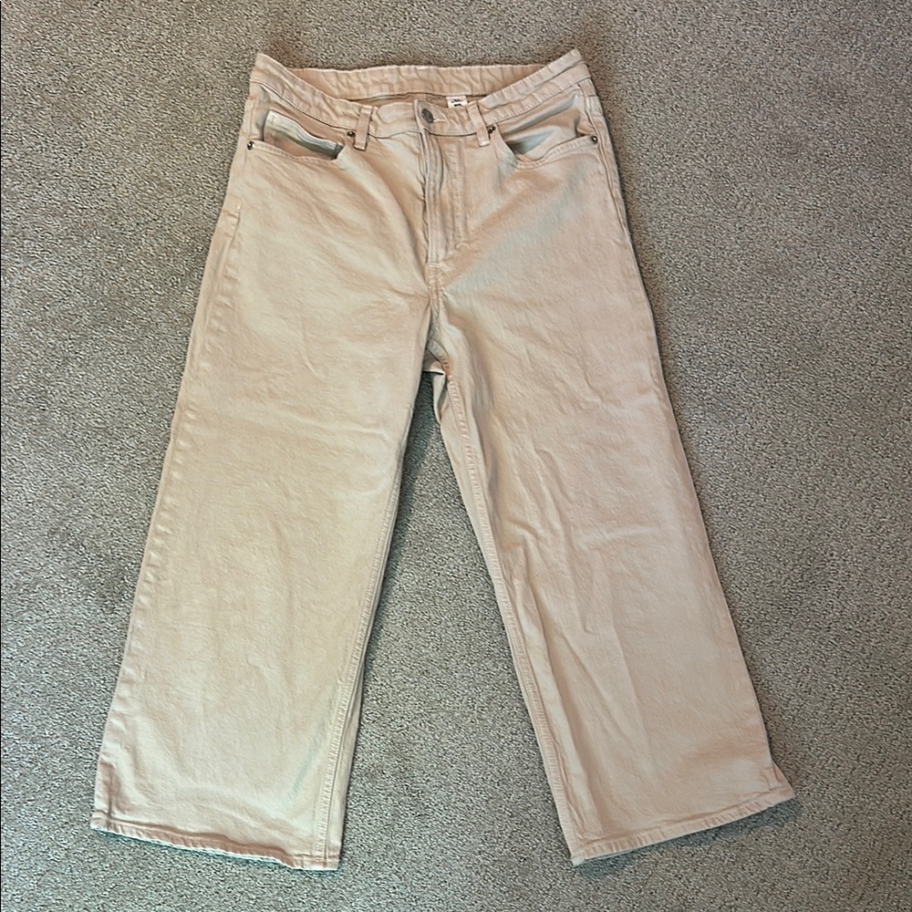 H&M Wide Leg Cropped Jean